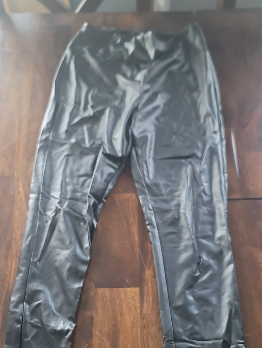 Ambiance Faux Leather Leggings - Black